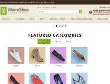 Tablet Screenshot of metroshoewarehouse.com